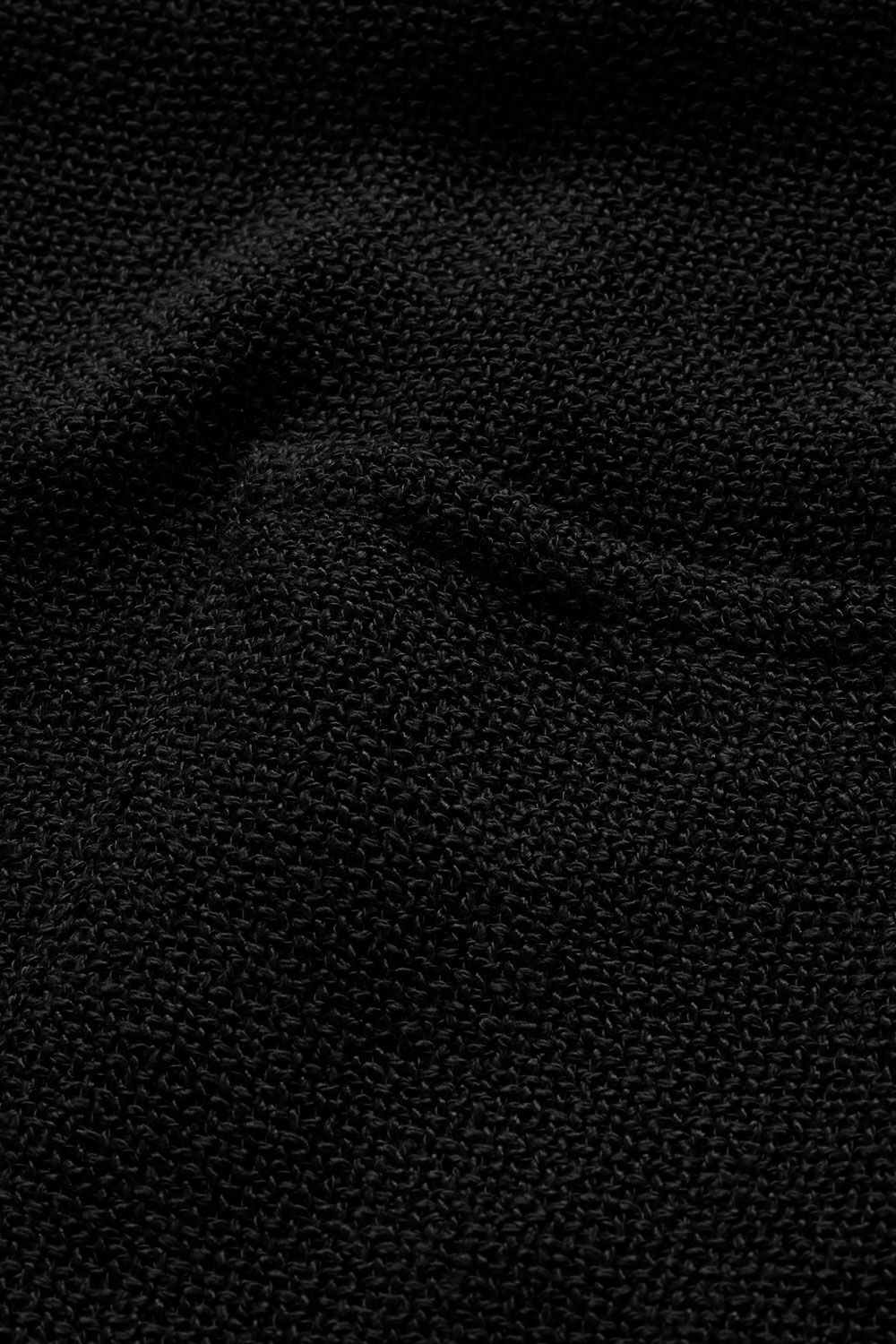 Lange Jacke Aus Boucl&eacute;, Black