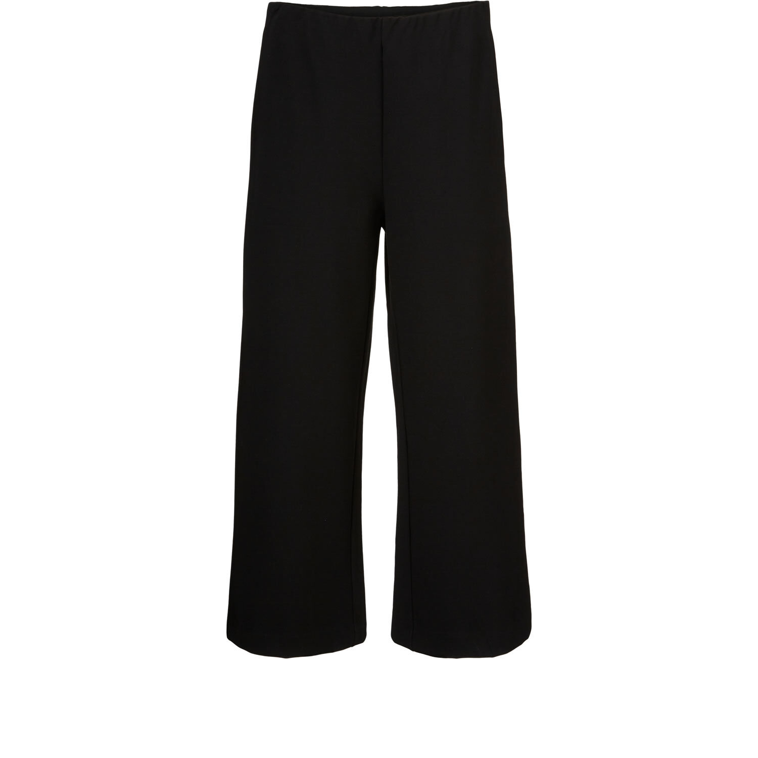 Schwere Jerseyhose mit weitem Bein, Black