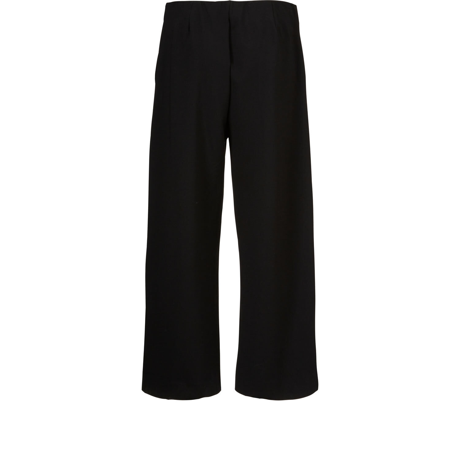 Schwere Jerseyhose mit weitem Bein, Black