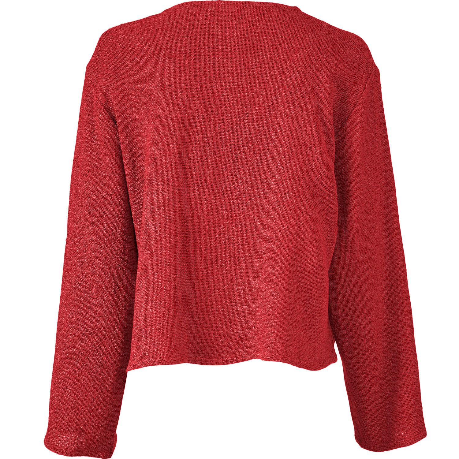 Kurze Jacke Aus Boucl&eacute;, Scarlet Sage