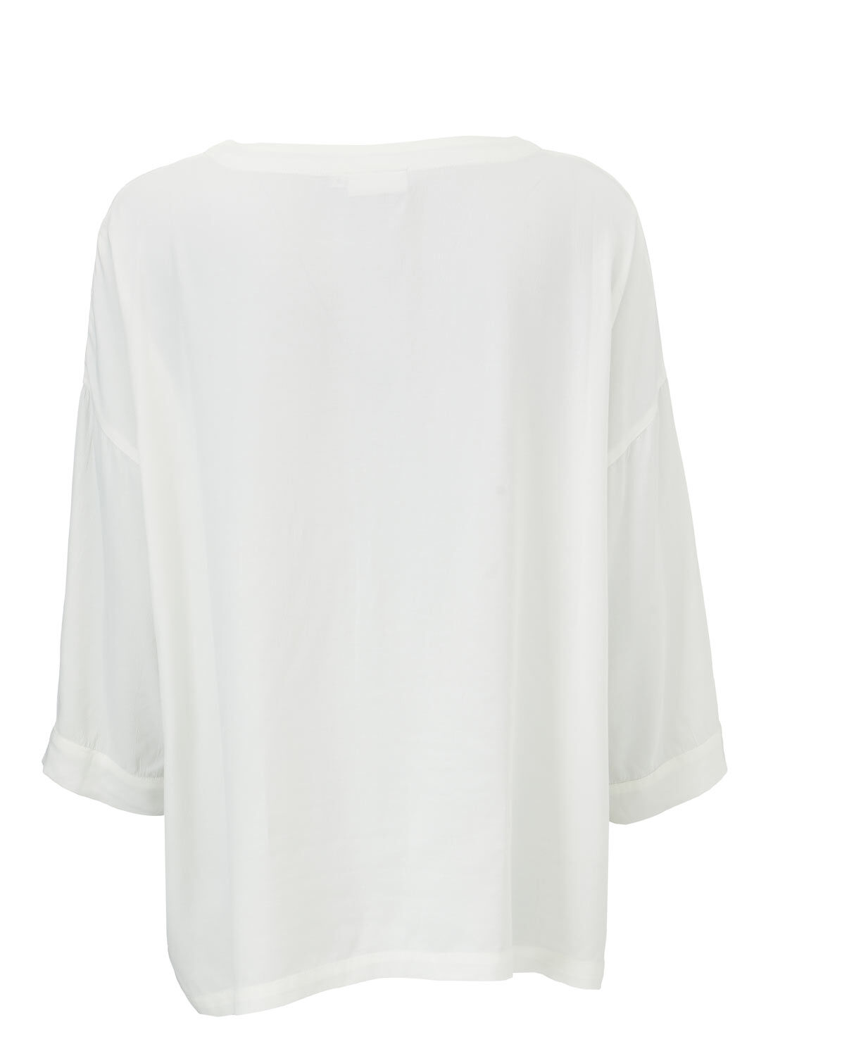 Viskosebluse Mit 3/4 &Auml;rmeln, Cream
