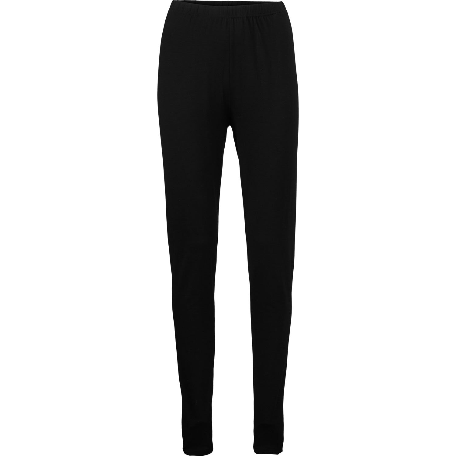 Lange Leggings Aus Weichem Jersey, Black