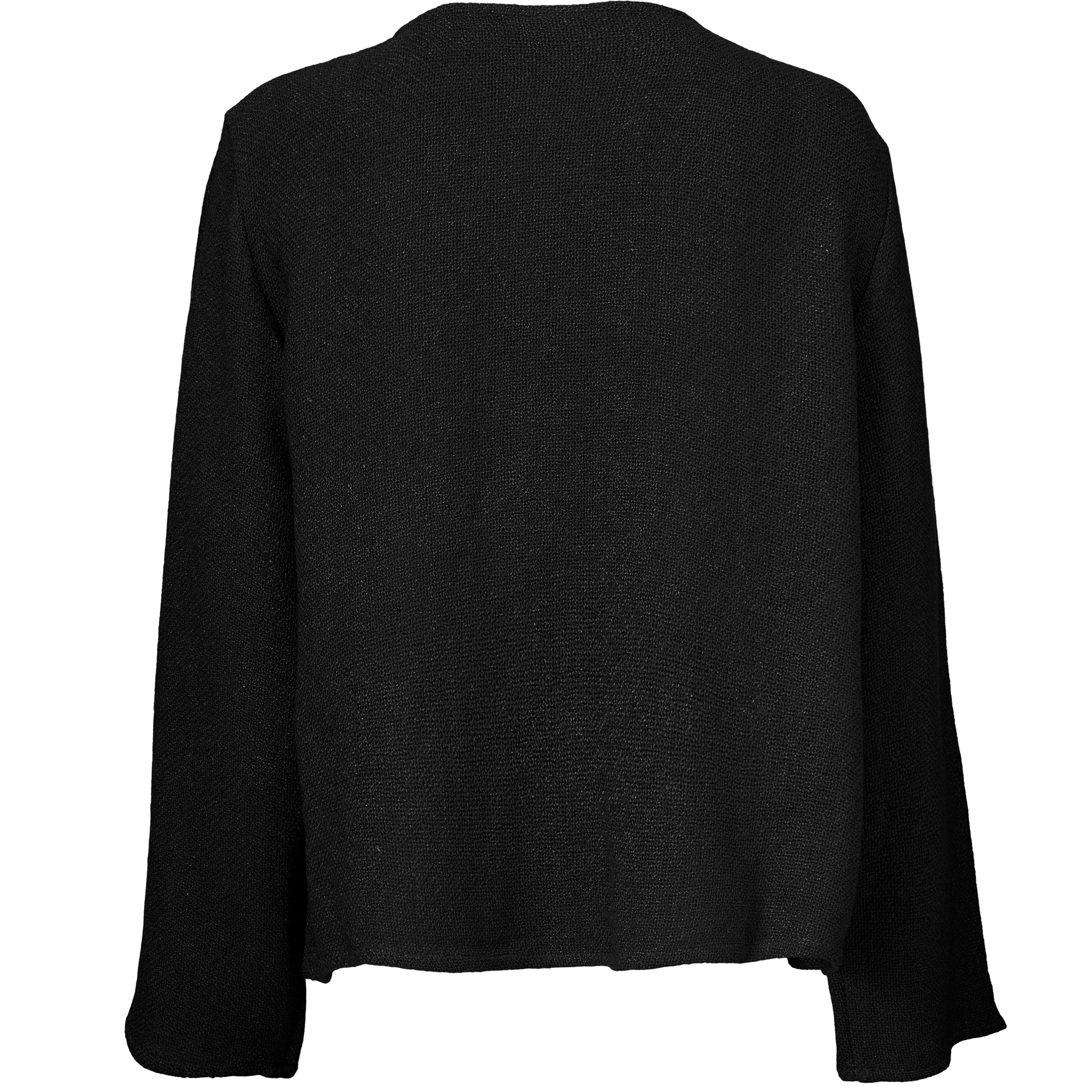 Kurze Jacke Aus Boucl&eacute;, Black